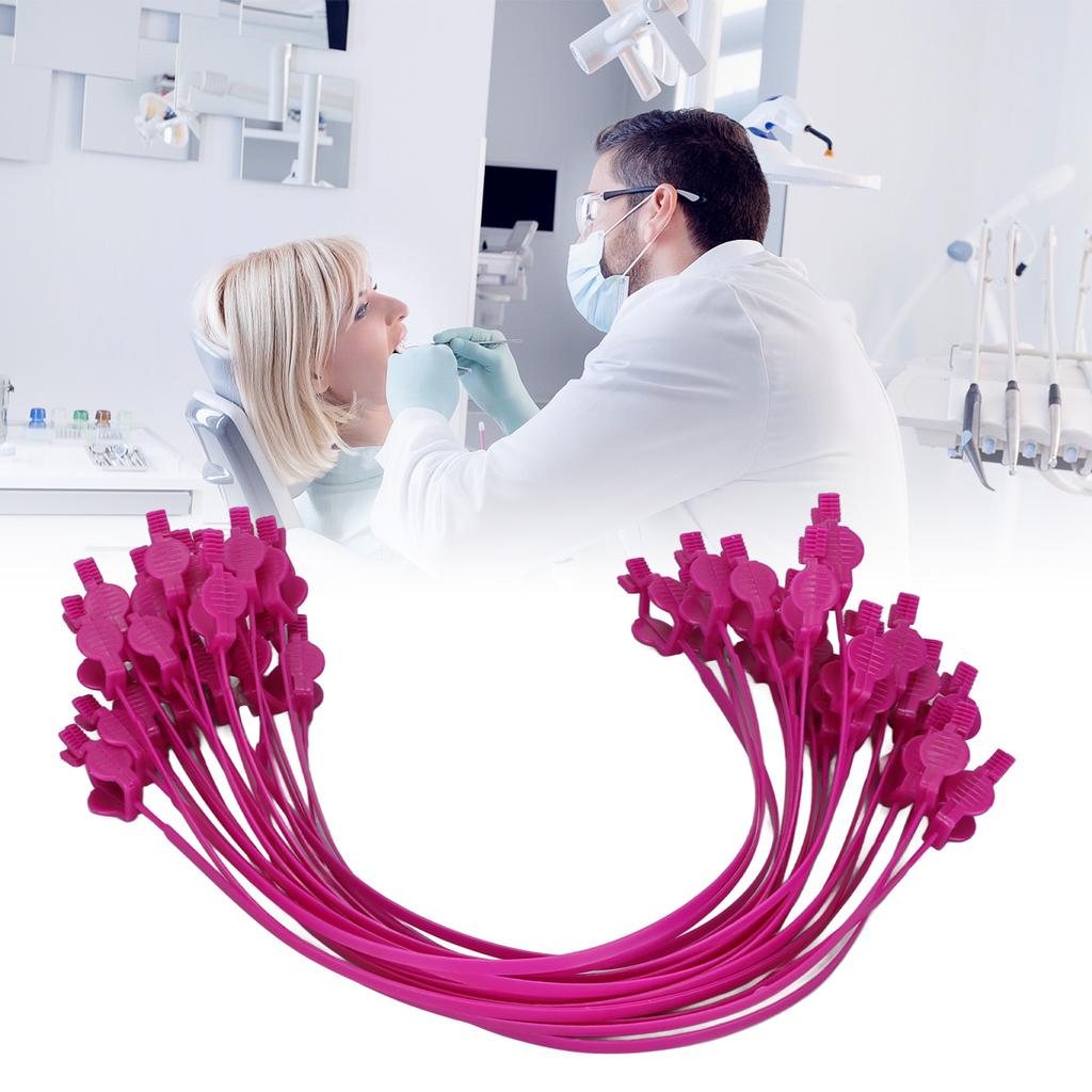 Fermacarta Dentale Sicuro Squisito Rilassante Plastica Flessibile Fermacarta per Bavaglino Dentale per Odontoiatria