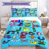 Numberblocks Bettwäsche-Set Atmungsaktiver Bettbezug mit Kissenbezügen Dekorative Bettwäsche für Schlafzimmer Heimdekoration Geburtstagsgeschenk