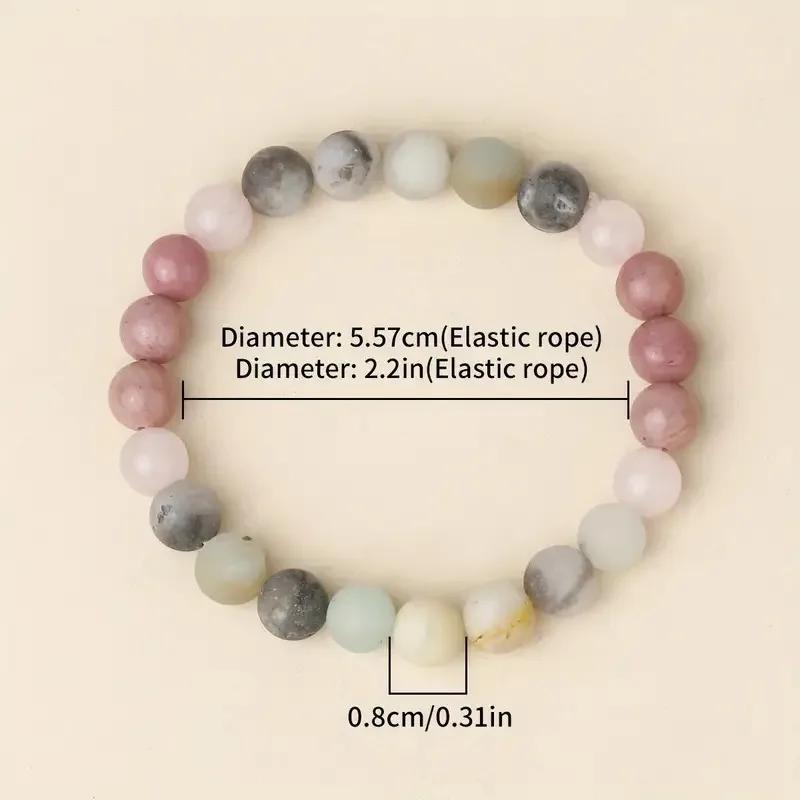 Classic Natural Stone Wealth Love Lucky Bracelet for Men and Women Fashion Original Stone Beading Creative Strings Jewelry