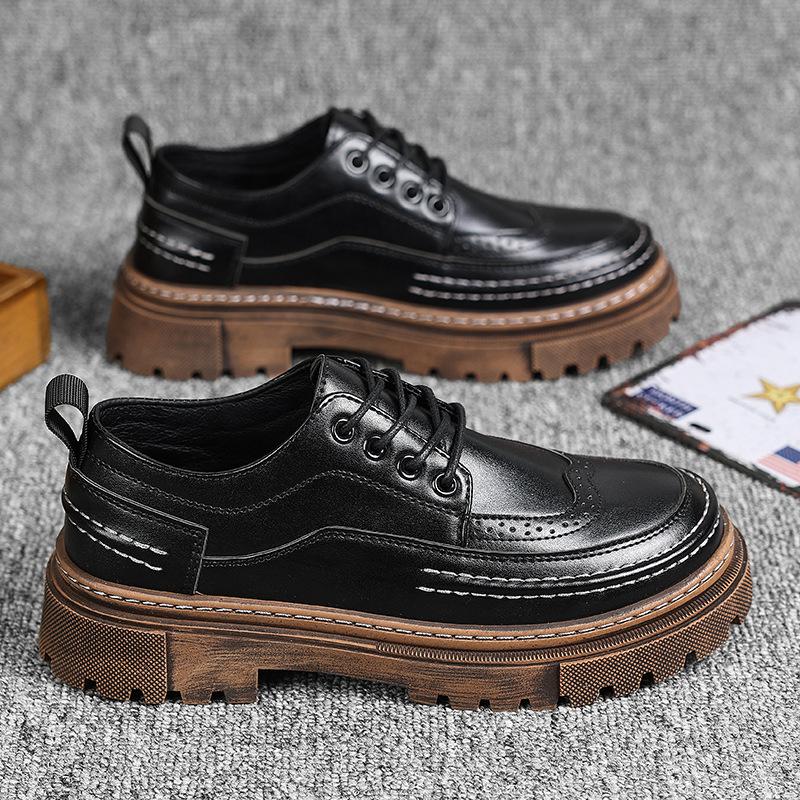 Schuhe für Herren Mode Hohe Qualität Leder Herrenschuhe Business Leichter Luxus High-End Retro Werkzeugbau Herrenschuhe Zapatillas Hombre