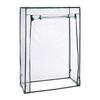 Relaxdays Serre De Jardin Ou Balcon, Acier Et Bâche En PVC, H X L X P : 150 X 100 X 50 Cm, Transparent