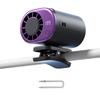 Rotating Clip Cooling Fan Rechargeable Adjustable Speed Car Fan Portable Personal Air Conditioner for Car Desk Travel