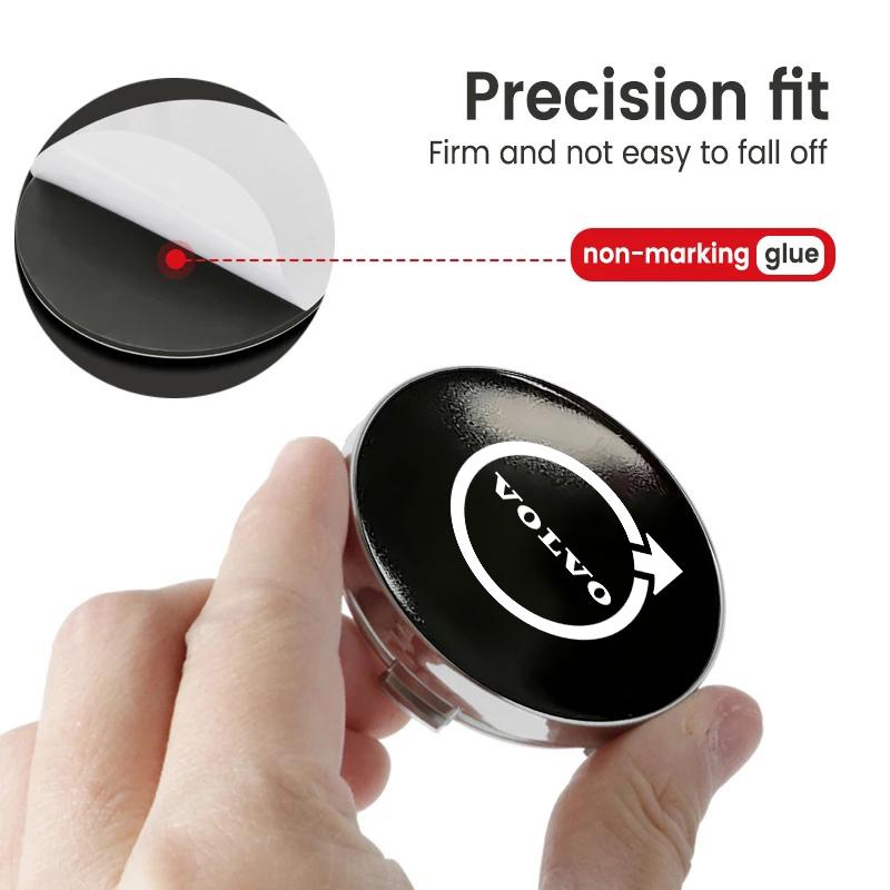 Jhmcr2 For Volvo 4pcs Car Wheel Hub Center Cap Universal Anti-Dust Protective Cover AWD V50 S60 XC60 S40 XC40 XC90 V60 S80 S90 V90 C30