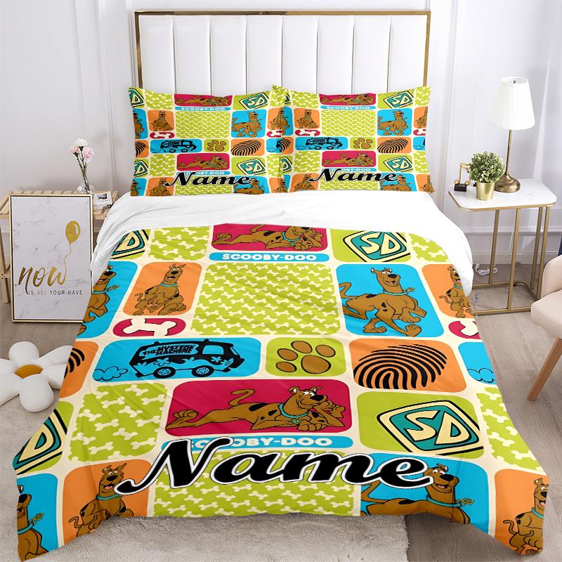 Custom Textile Tom Jerry Bedding 3 Piece Set HD Print Duvet Cover Pillowcases for Teens Adult Bedroom Decoration