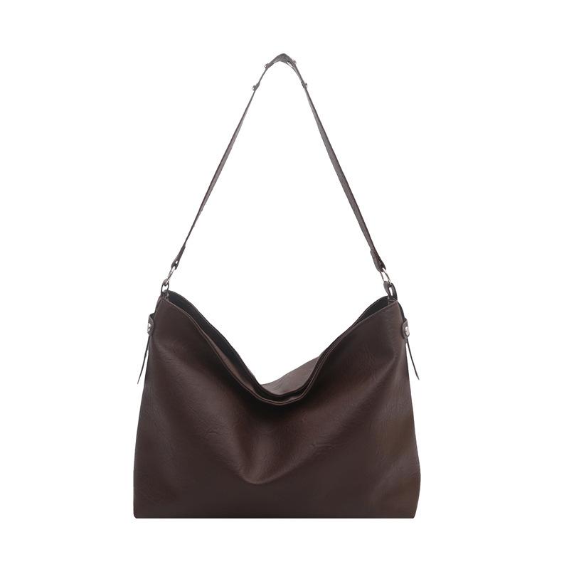 Lazy wind bowling bag women's autumn and winter new ancient casual shoulder bag large-capacity messenger bag