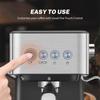 1050W Espresso Halbautomatische Kaffeemaschine 1.5L Edelstahl Kaffeemaschine Küche Espresso Mahlmaschinen