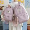 Schoolbag High-value Fresh and Sweet Plaid Backpack Cute Japanese Ins Style Children's Spring Outing Research Milk Huhu Backpack