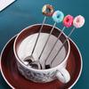 Adorable Coffee Spoons Colorful Designs Salad Mixing Spoon Tableware Donut Spoon  Restaurant