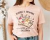 Reading Is Dreaming With Your Eyes Open T Shirt Teacher Librarian Book Lover Books