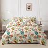 Kuup printed butterfly Duvet Cover Colored Bedding Set QUEEN Size Quilt Cover High Quality Skin Friendly Fabric Bedding Cover