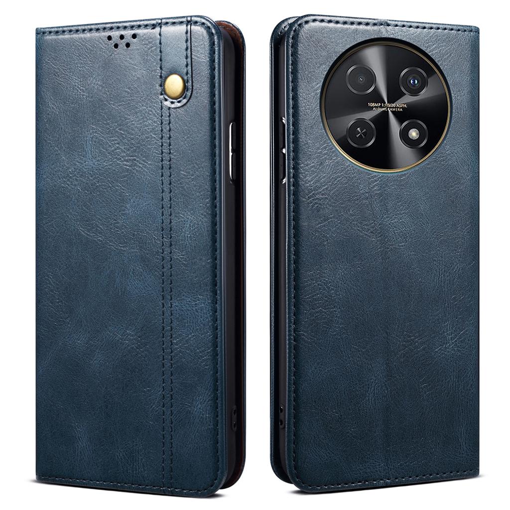 For Huawei nova 12i 4G/Enjoy 70 Pro Case Leather Wallet Crazy Horse Texture Phone Cover