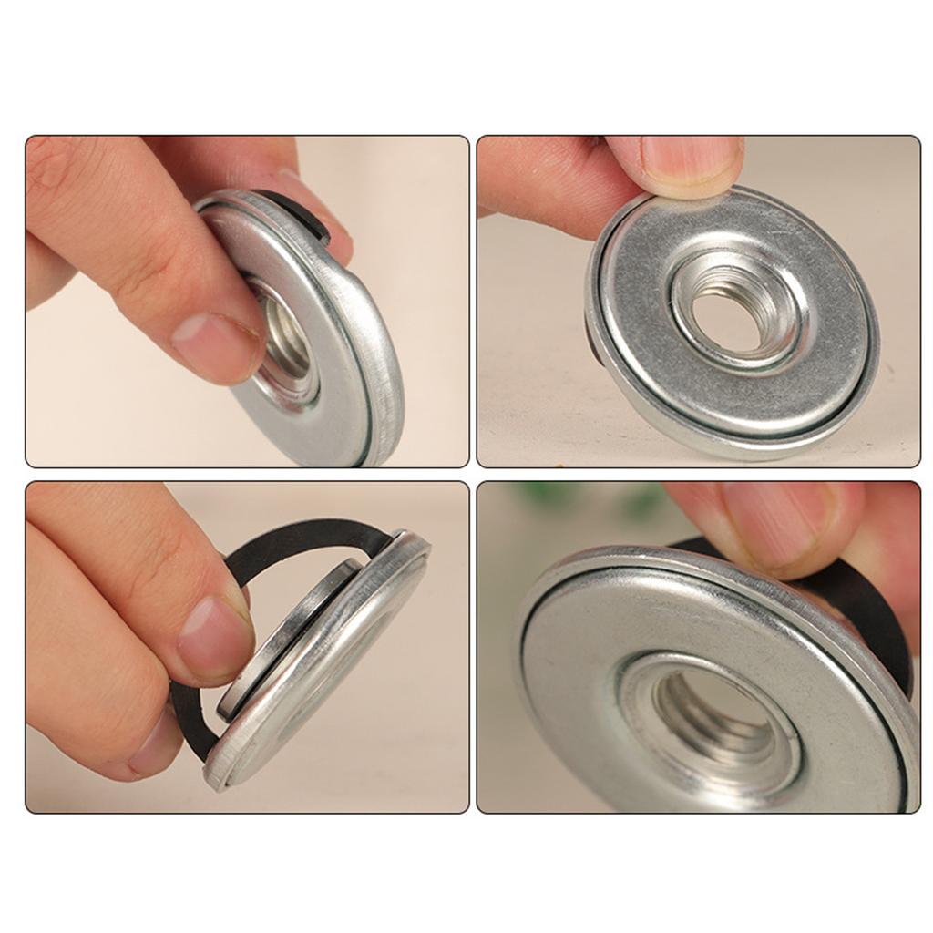 Universal M14 Galvanized Carbon Steel Quick Lock Nut, Portable Installation And Disassembly, Corner Grinding, Quick Installation Pressure Plate