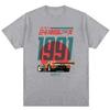 Mode Damen T-Shirt Japanisch 787B Jubiläum 30. Le Mans Retro Spaß