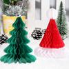 Navidad Santa Hat Party Home Christmas Decoration Paper Honeycomb Hanging Ornament Christmas Tree