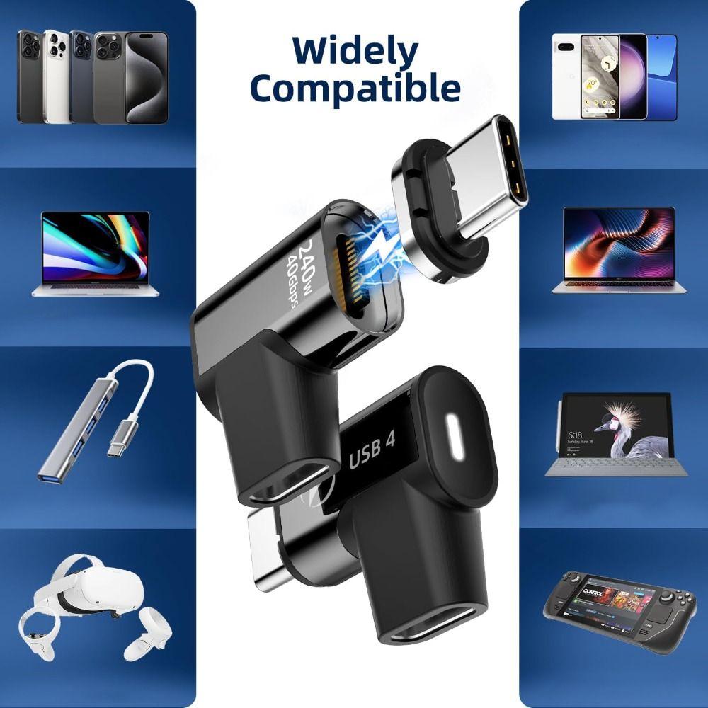 240W Type-C Converter 40Gbps USB4 Adapter High Quality USB C Magnetic Adapter  Mobile Phone