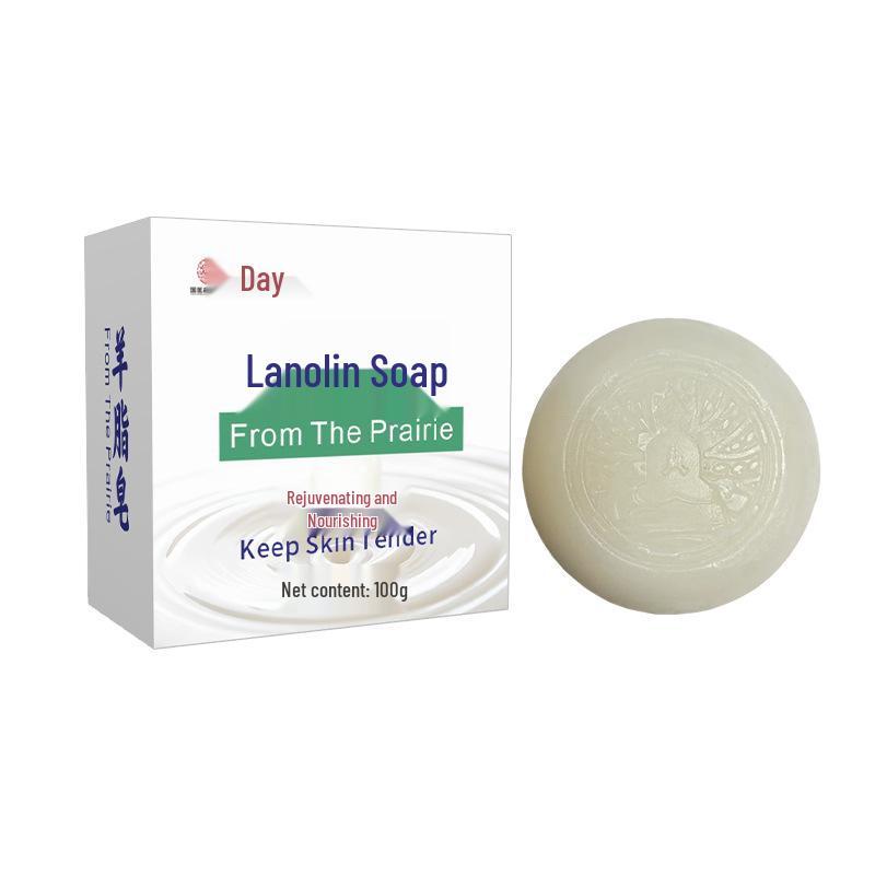 Увлажняющее мыло и очищающее средство для лица с ланолином и эфирным маслом с стойким ароматом 100g