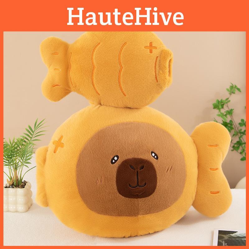 Capybara Taiyaki Plush Toy Cute Cartoon Children Holiday Gift Cuddle Soft Doll