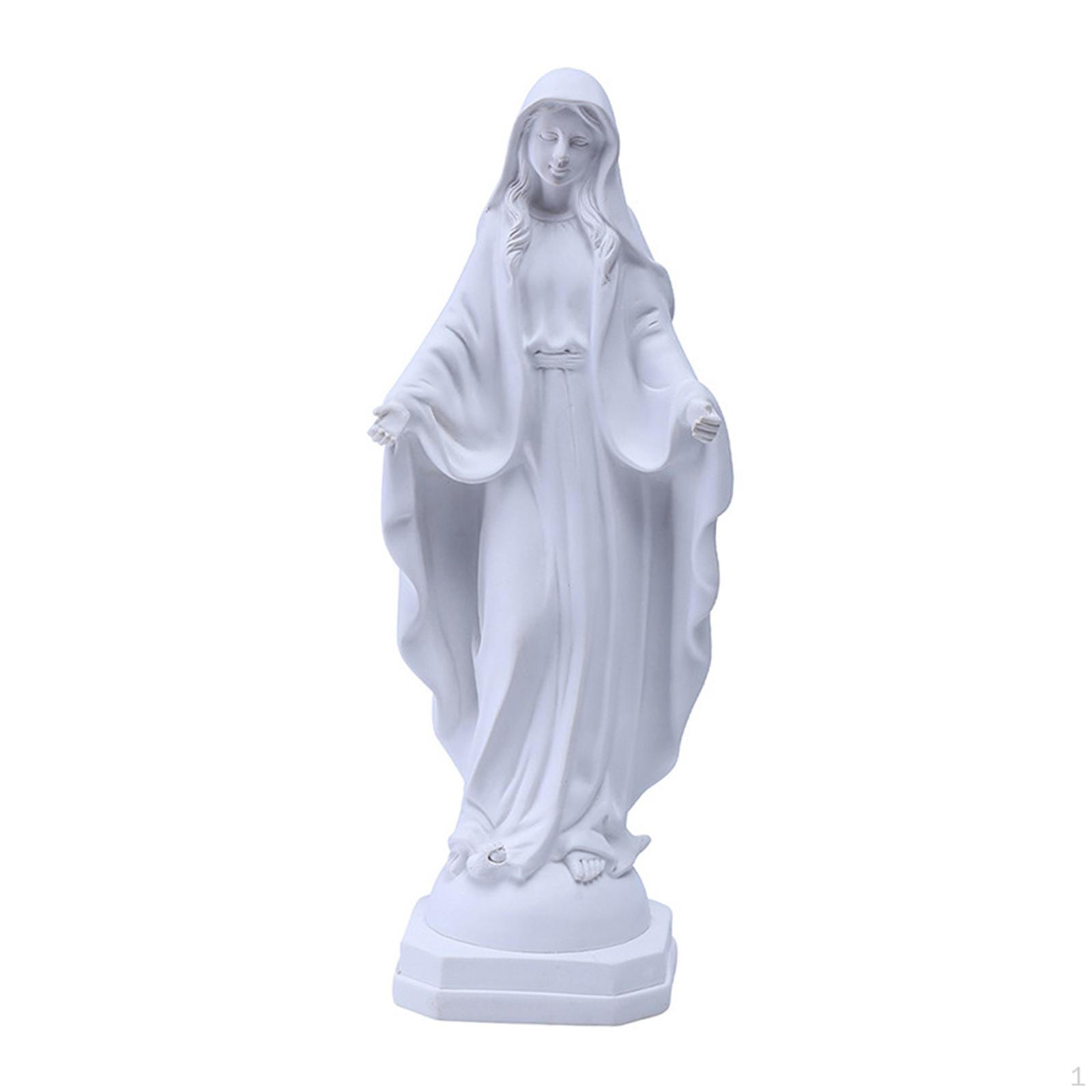 Blessed Resin Figurines Sculpture Our Lady of Grace Handmade Exquisite Virgin Mary Statue for