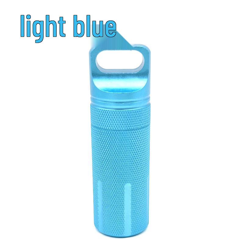 Waterproof Aluminum Medicine Bottle: Outdoor Survival EDC Storage Box