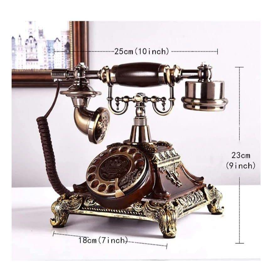 Home Phone Vintage Telephone Fixed Phone Rotating Dial Antique Living Room Antique Rotating Vintage Telephones