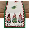 Merry Christmas Christmas Table Runner Faceless Gnome Snowman Table Cover  Home Party Decor