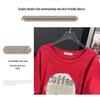 Women's Plus Size Mid-Length Loose Short-Sleeve Slimming T-Shirt (Sizes 200-350 Jin)