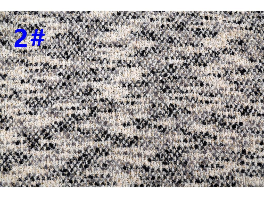 Thick Needle-Dyed Hydrangea Knit Fabric: 2024 Autumn/Winter Colorful Small Fragrance Style Fabric