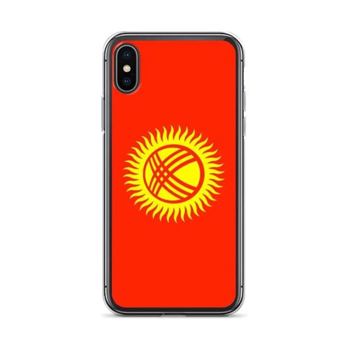 Coque Télephone Drapeau Kirghizistan - iPhone XS