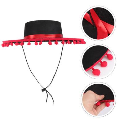 Wide Brim Design Wide Brimmed Hat Photo Shoot Props Winter Felted Hats Fashion Cowboy Hats  Unisex