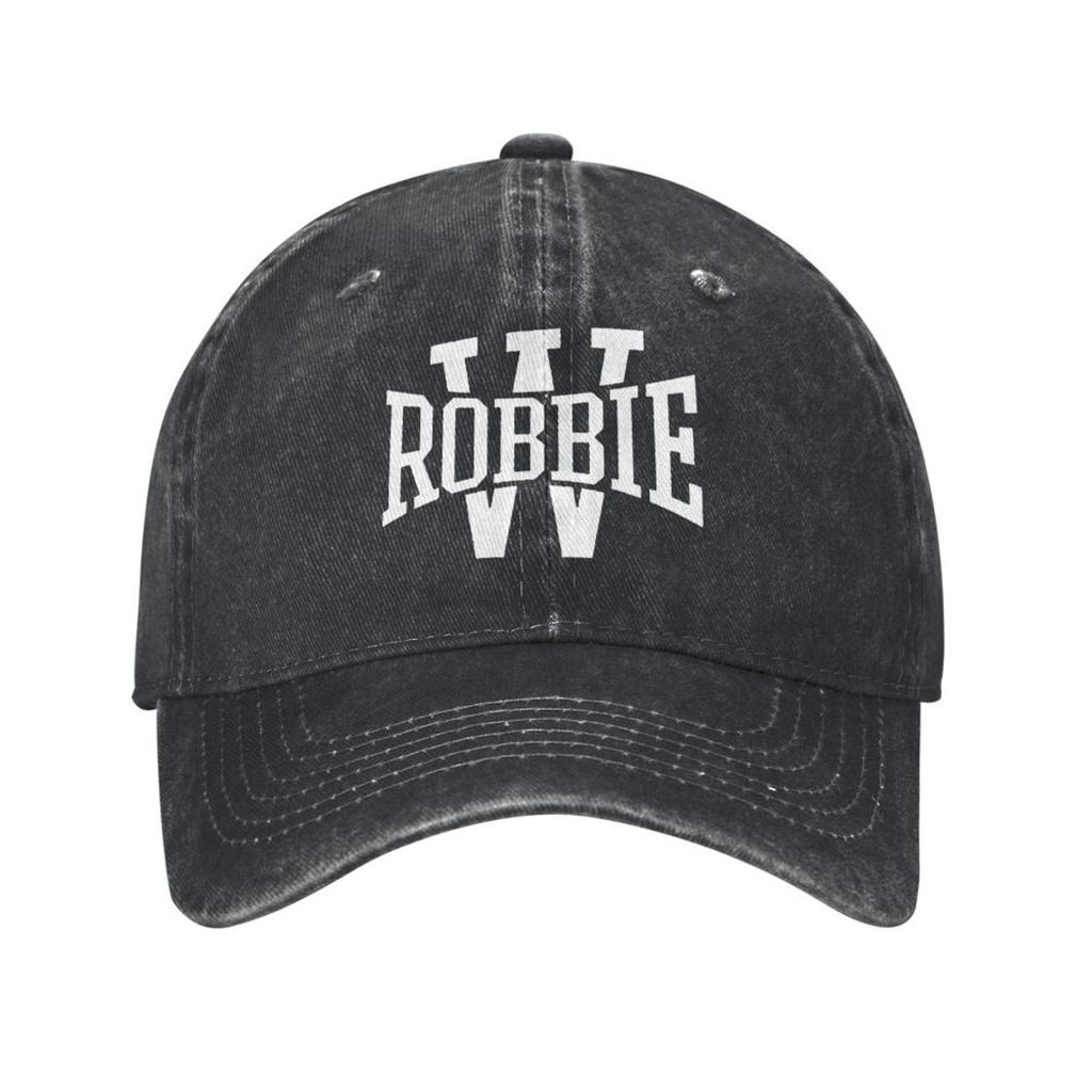 Vintage Robbie Williams Live 2025 Concert Baseball Cap for Unisex Women Distressed Washed Snapback Hat RW Singer Outdoor Gift Hats