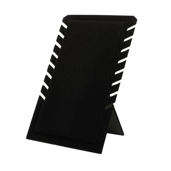 

Стойка для демонстрации ожерелий Выставочный стенд для ювелирного магазина Предотвращает появление царапин Подставка-органайзер для ожерелий Магазинный держатель для демонстрации ювелирных изделий чёрный