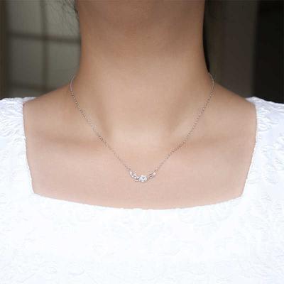 Muschelfee Halskette Feminin Natur Nische Zart Blatt Blume Muschel Schlüsselbein Kette Anhänger