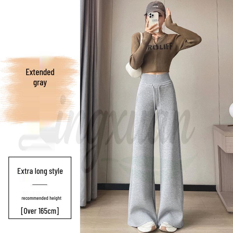 2026 Spring Women s High Waist Straight Leg Wide/Narrow Leg Casual Sports Pants XL