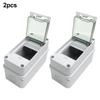 Weatherproof 3 Way Power Distribution Boxes Pack of 2 for Indoor Outdoor Use