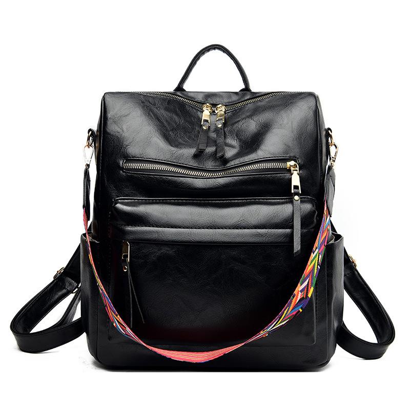 2026 New Women's Backpack Fashi Casual Travel Backpack Female High School Student Schoolbag Female Pures and Bags Back Pack