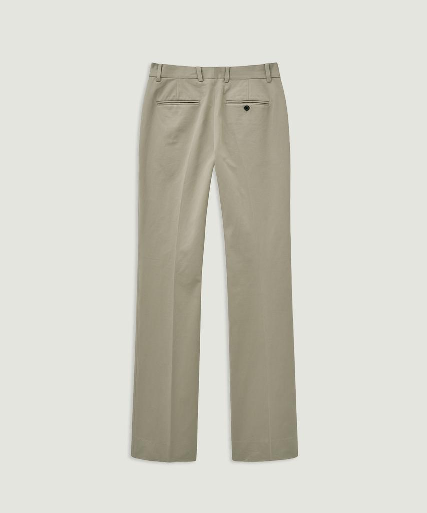 LMOOD Lay Flare Cotton Slacks Beige