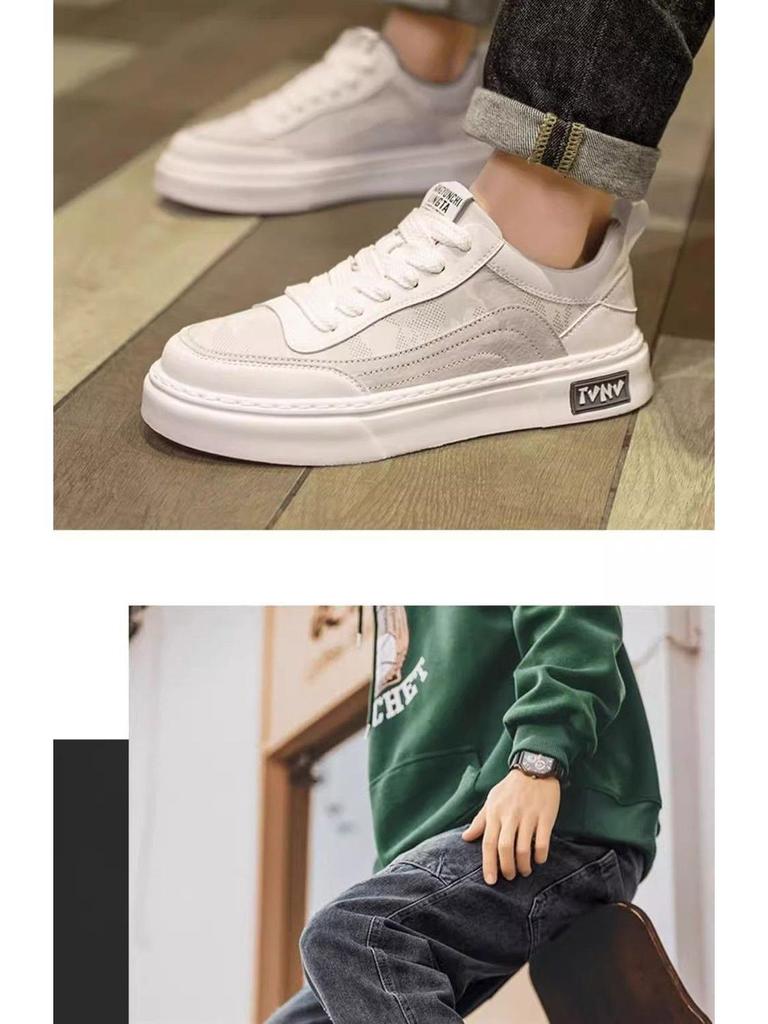 Men's Breathable Ice Silk Casual Canvas Shoes - Anti-Odor Soft Sole Trendy Design