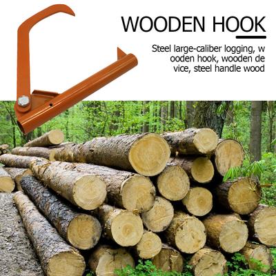 Steel Roller Felling Lever Lifter Log Peavy Home Transport Cant Hook Rustproof Heavy Duty Backyard Roller Tool for Wood