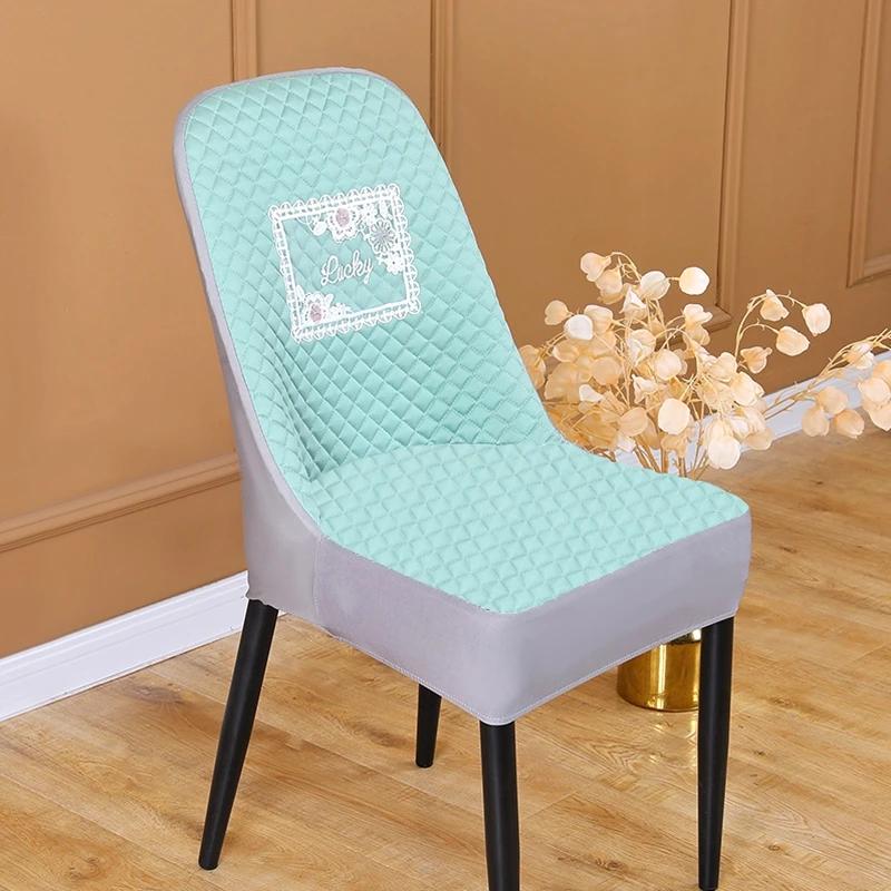 1pcs Seat Slipcovers for Dining Room Home Decor Thickened Curved Backrest Chair Cover Special-shaped Cover Cushion Cover