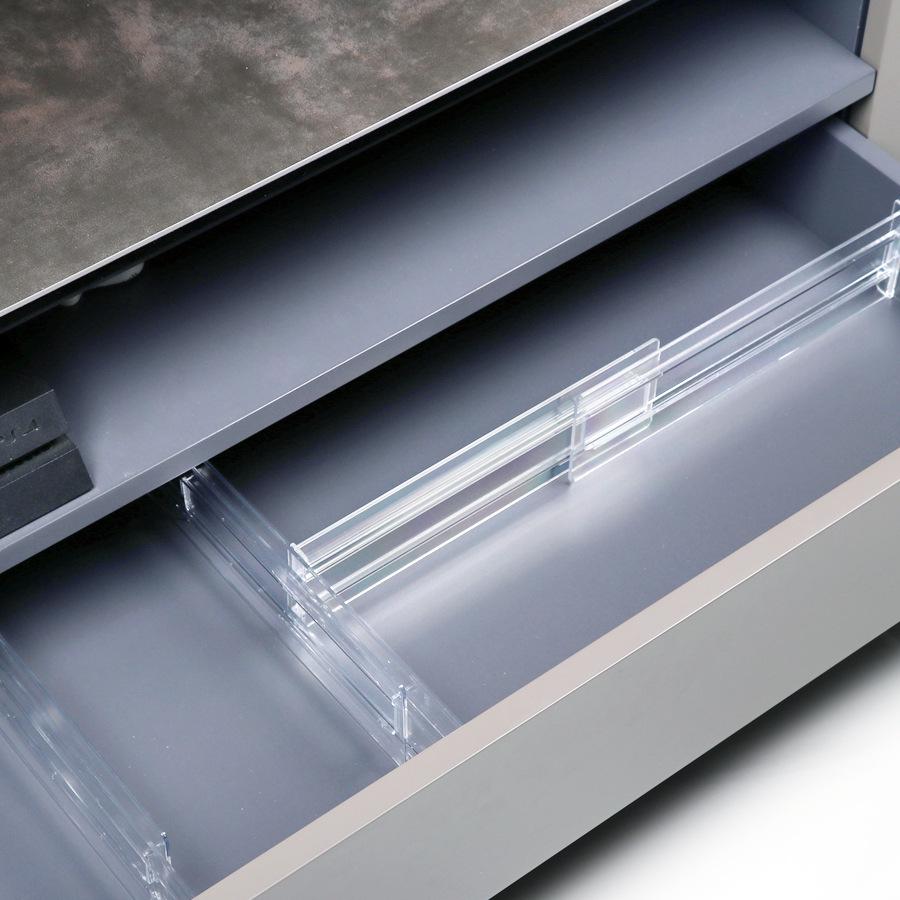 Adjustable Transparent Drawer Dividers for Organized Storage of Underwear and Socks