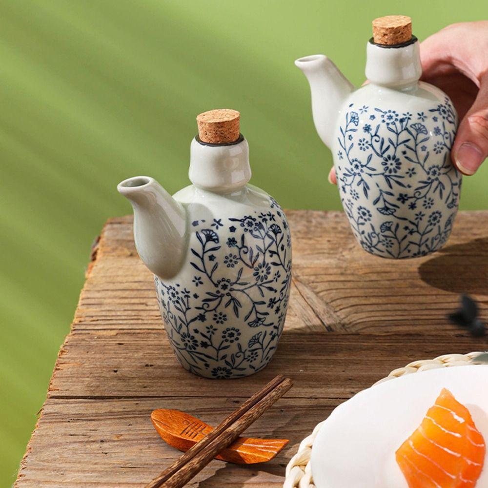 Spout Leakproof Kitchen Easy To Clean Oil Dispenser Vinegar Bottle Condiment Container Cruet Pourer