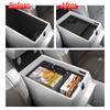LUCKEASY for Kia Seltos 2026+ Regular /Upgraded Version Center Armrest Storage Box Tray Car Accessories Transparent Black