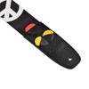 World Peace Guitar Strap Adjustable for Bass Guitars with 3 Pick Holders Black [Amumu] Acoustic, Electric, -
