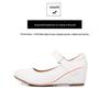 Nurse Soft Sole White Wedge Mary Jane Loafers - Comfortable Spring Shoes for Women