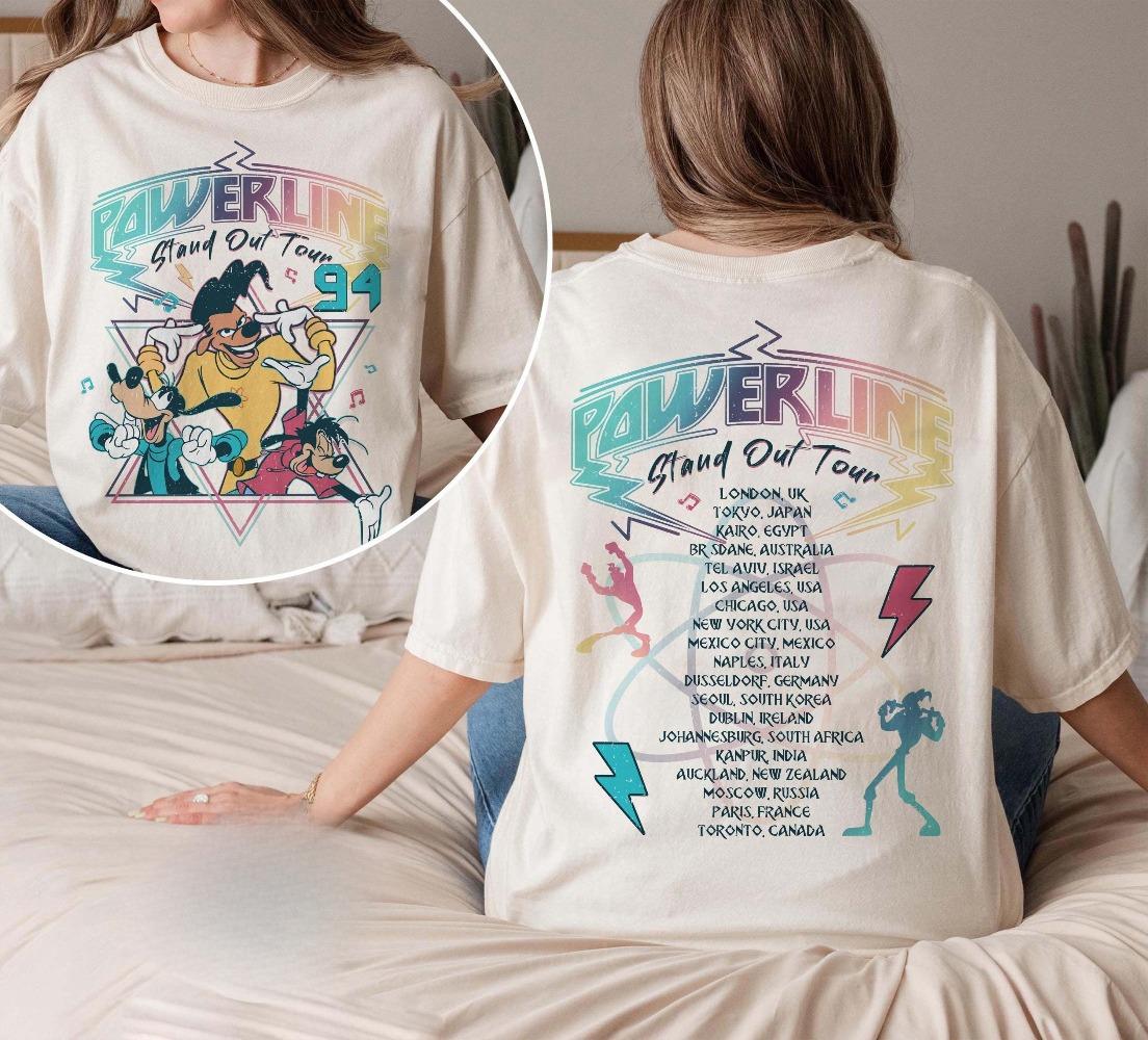 

Latest Hotselling Tshirt Shortsleeved Retro 90s Goofy Movie Loose Breathable Tshirt Womens Clothing S