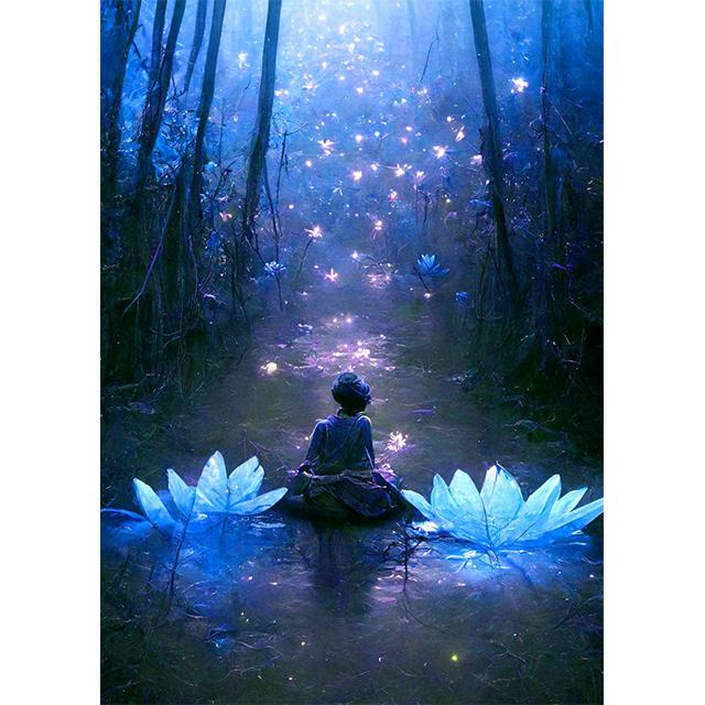 

Undersea Mystical Fairy Religious Sculpture Prints Poster Canvas Painting Modern Wall Art Picture Living Room Bedroom Home Decor 21x30cm No Framed