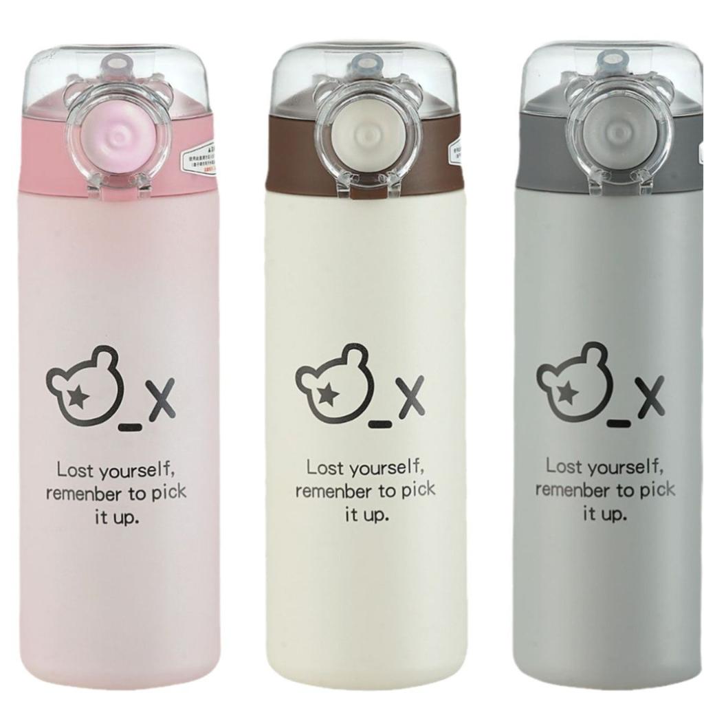 Creative Cartoon Stainless Steel Thermos Cup Portable Water Cup Bouncing Pea Cup Male and Female Students