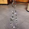 Butterfly Crystal Bead Phone Strap Pearl Anti Loss Cell Phone Chain Handheld Luxury Mobile Phone Lanyard New Year Gift