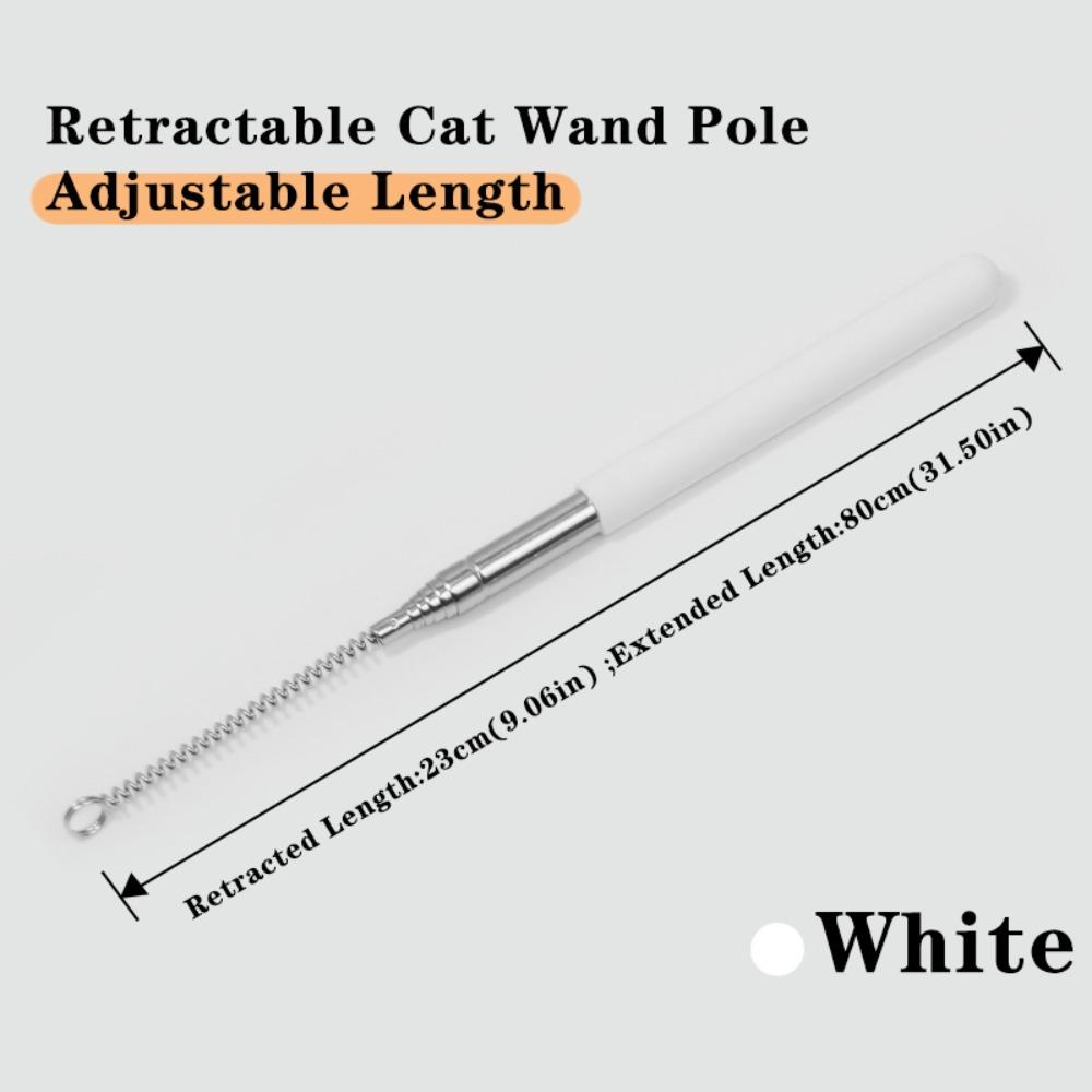 Interactive Cat Toy Holder Retractable Replacement Cat Wand Comfort Grip Cat Wand Pole  Cat Owner 2
