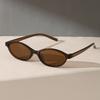 Damen Vintage Klassischer Ovaler Rahmen Modische Brille, Trendige Schutzbrille Geeignet für Tägliche Ausflüge, Urlaube, Strandpartys